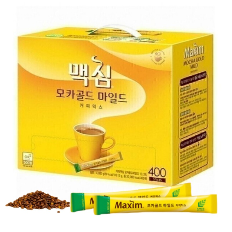 モカゴールド マイルド 400本入り 韓国コーヒー スティックコーヒー インスタントコーヒー Maxim Mocha Gold Mild 並行輸入品