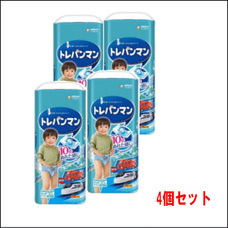 【4個セット】ユニ・チャーム トレパンマン ブルー ビッグサイズ 12kg～22kg 30枚入り ×４
