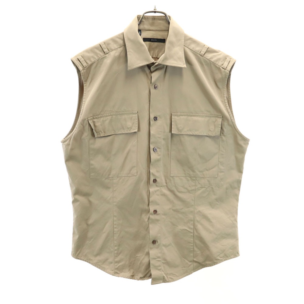 イタリア製 ベスト 40/153/4 ベージュ メンズ
