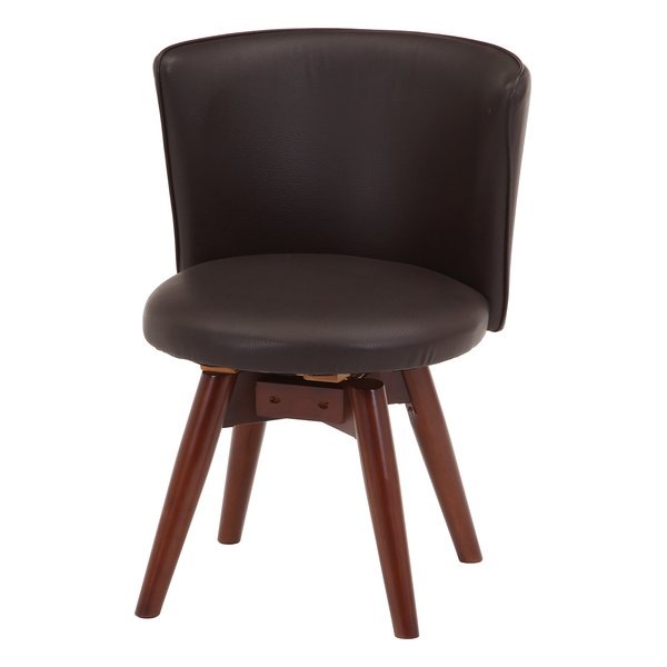 ダイニングチェアー 座面回転 ウエンジ／ブラウン PRC-227