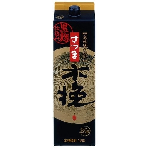 【送料無料】雲海酒造 芋焼酎 さつま木挽 黒麹 25度 パック 1800ml 1.8L12本【北海道沖縄県東北四国九州地方は必ず送料が掛かります】