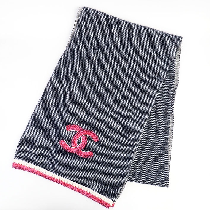 【美品】シャネル ココマーク ロングマフラー 【マフラー】