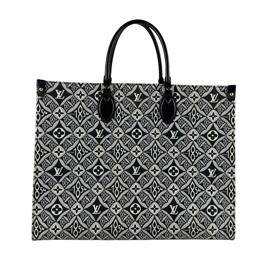 ルイ ヴィトン LOUIS VUITTON ショルダーバッグ ハンドバッグ モノグラム ジャガード オンザゴーGM/モノグラム ジャガード ブラック系 ユニセックス M57207 z6526