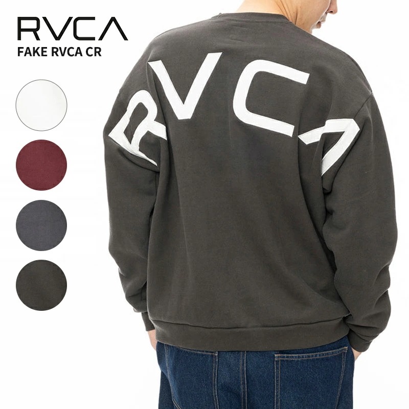 ルーカ トレーナー スウェット RVCA FAKE RVCA CR クルーネック スウェット BE042-032 男性 メンズ 8,494円