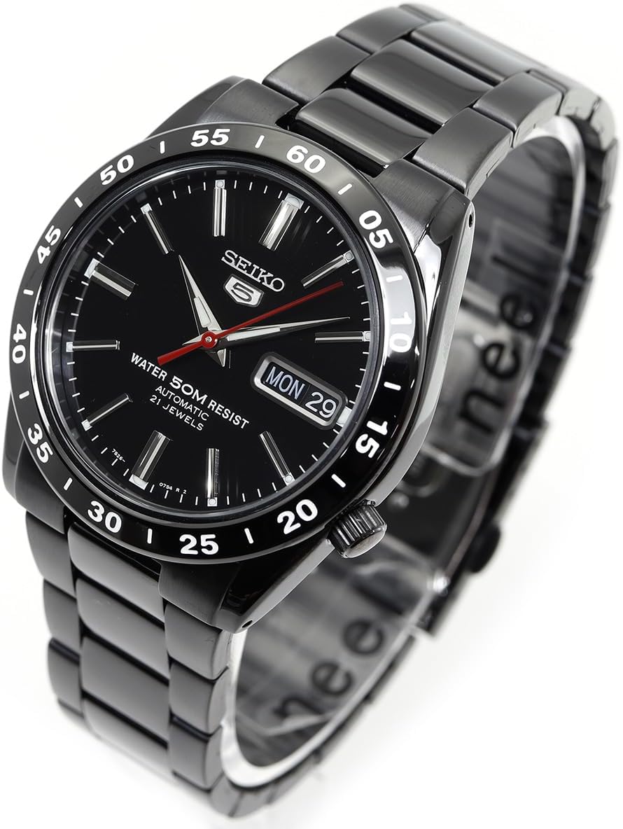 [セイコー] 腕時計 セイコーimport SEIKO 5 セイコーファイブ 自動巻き 海外モデル SNKE03KC メンズ ブラック