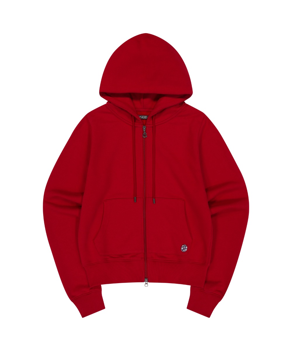 【COYSEIO】 038 COZY HOOD ZIP-UP : RED