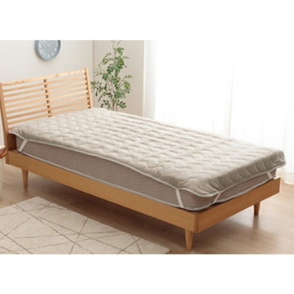 1195870130301 寝具 インテリア ジャパンディ ホワイト シンプル 敷きパッド グレー 140×205 おしゃれ かわいい 落ち着く おすすめ 人気 メーカー直送