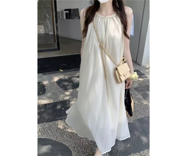 レディース ワンピース プルオーバー ミモレ ロング 袖なし ノースリーブ ラウンドネック Aライン 大人可愛い きれいめ シンプル カジュアル 上品 おしゃれ レトロ ラフ ガーリー ルーズ 5,042円