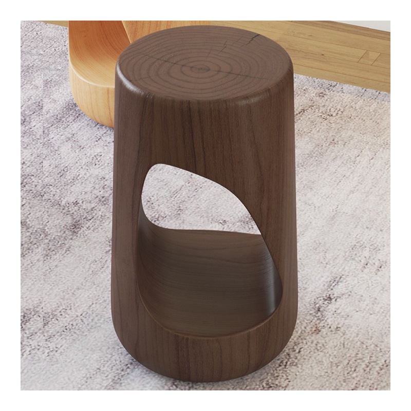 スツール 椅子 無垢 北欧 デザイン 高さ 70cm シンプル ブラウン ブラック 木目 おしゃれ インテリア チェア リビングルーム ダイニングルーム 自然 ナチュラル 贈り物