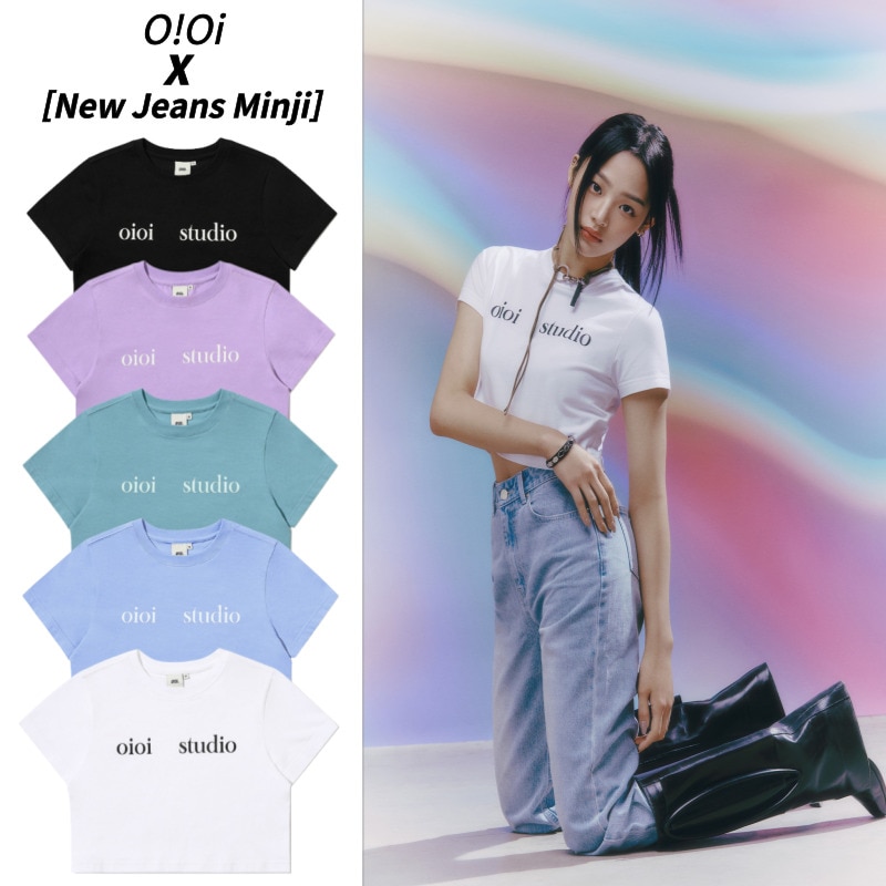 5252 BY O!Oi[New Jeans ミンジ 着用] ロゴクロップTシャツ (5カラー)
