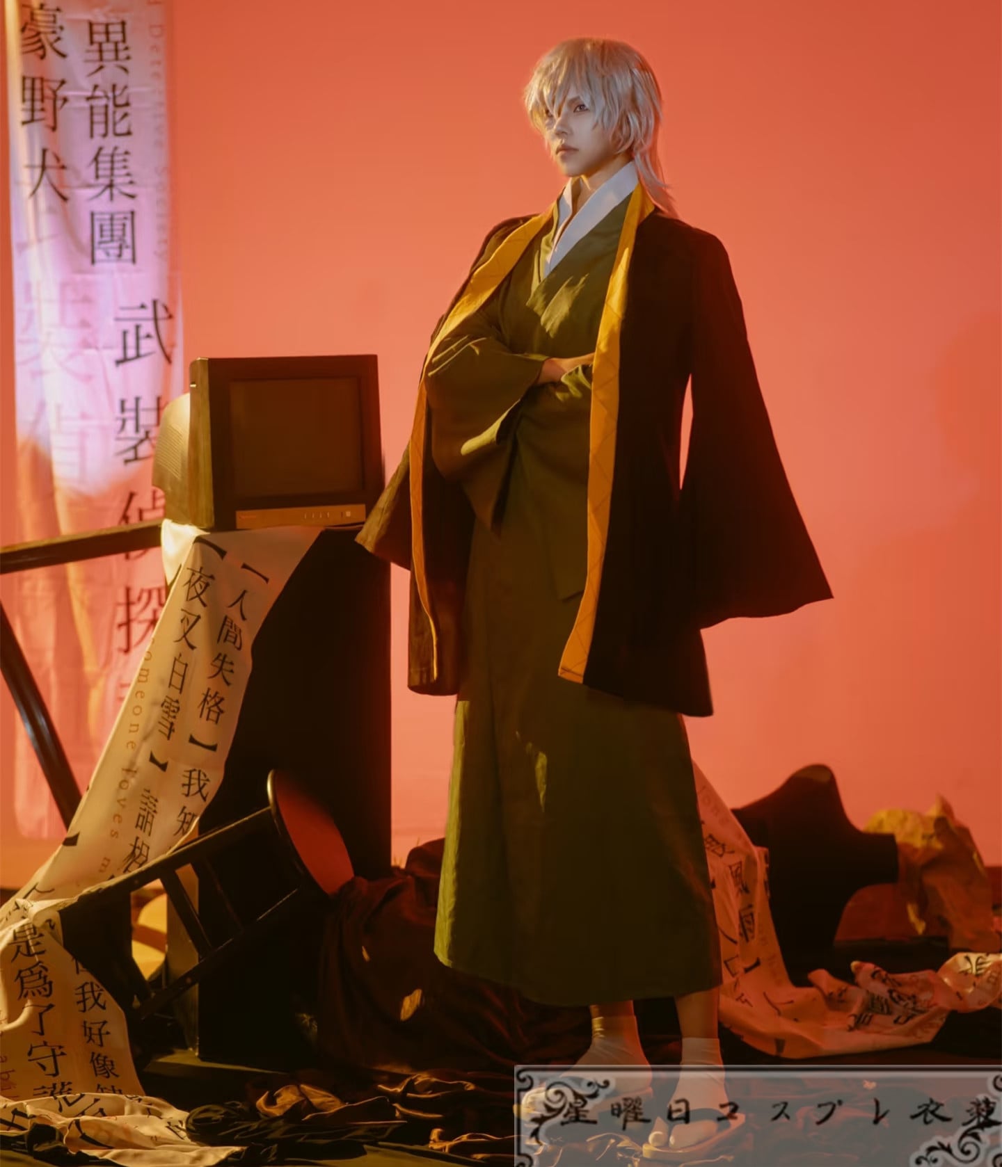 在庫品 文豪ストレイドッグス 福沢諭吉 コスプレ衣装 コスチューム