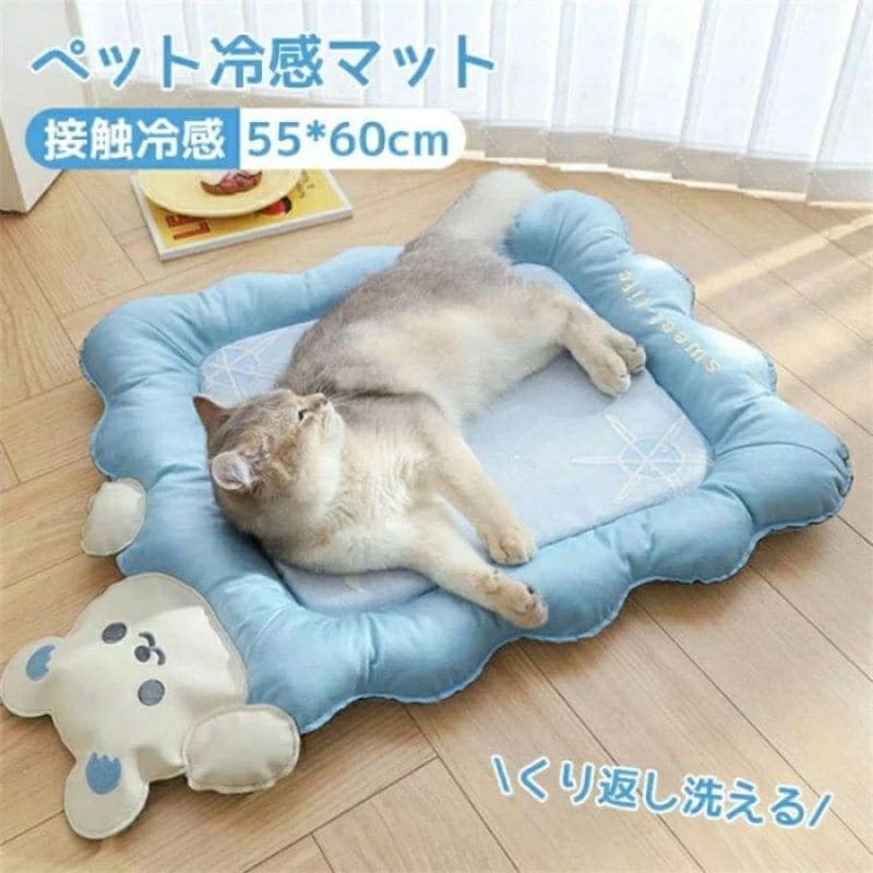 猫 ベッド 用ラグ 猫ひんやりクールベッド ペット クールマット 犬用冷却パッド ひんやり ペット用シーツ 冷感