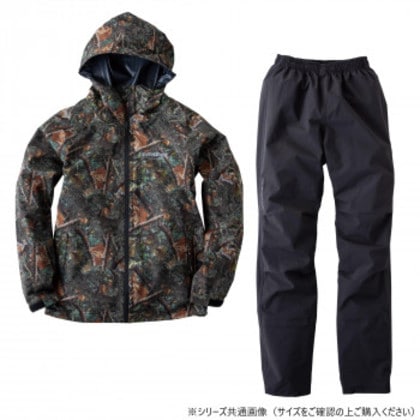 イーブンリバー ストレッチレインスーツ ウッドカモ(35) サイズ:M ME300