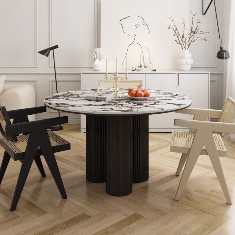 ダイニングテーブル 北欧 モダン 丸テーブル おしゃれ 食卓テーブル カフェテーブル 円卓 2人用 1本脚 3本脚