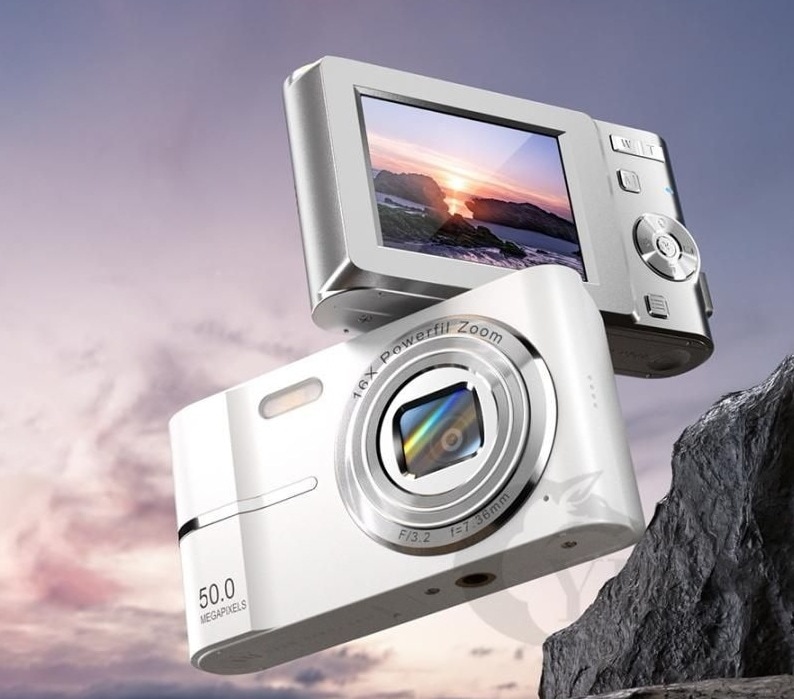 【2024新品】デジタルカメラ デジカメ ビデオカメラ キッズカメラ 小型 軽量 5000万画素 4k録画 16倍ズーム 2.4インチIPS画面 撮影 高画質 初心者 子供 AF 連写 多機能