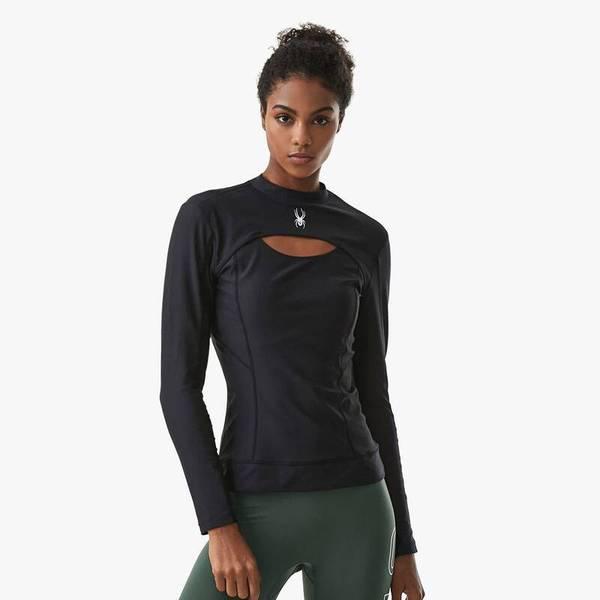 女性トレーニングスリットディテール長袖 SPGFCNRL251WBLK 709906