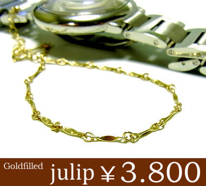 julip14KGFGoldfilledコネクトゴールドブレスレット