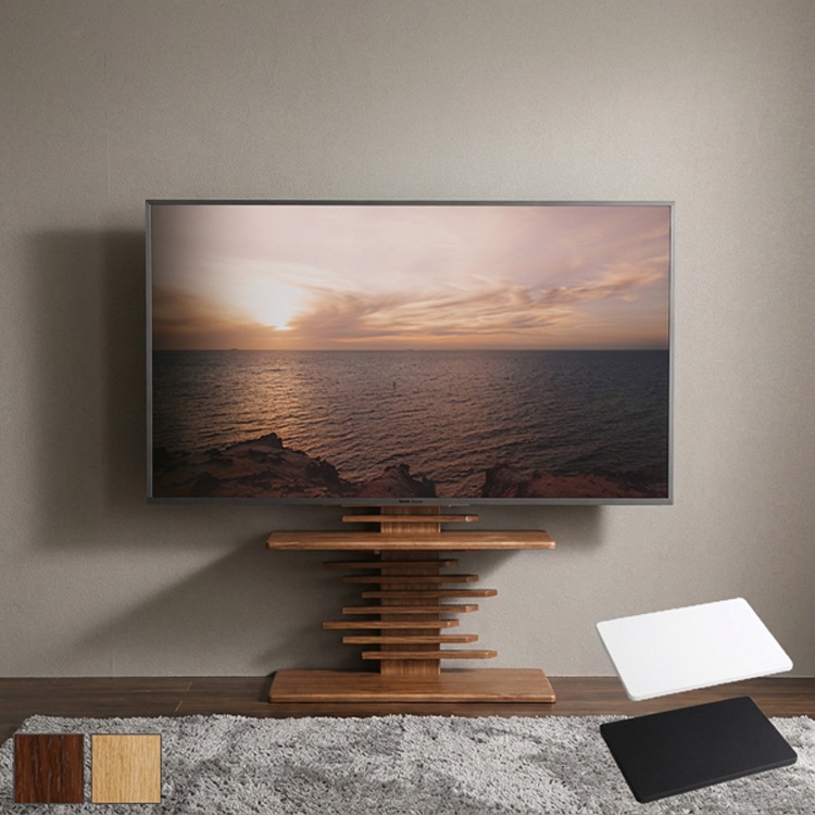収納ラック スチール 最大100インチ対応 デザインテレビスタンド 専用棚板 SET 5段階調整 HDDホルダー付き