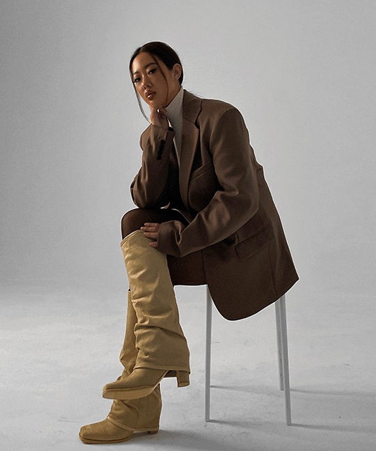 [1万枚企画] ピコン テーラード オーバーフィット ジャケット お呼ばれスタイル 面接ルック (~3XL) ビッグサイズ 追加金X