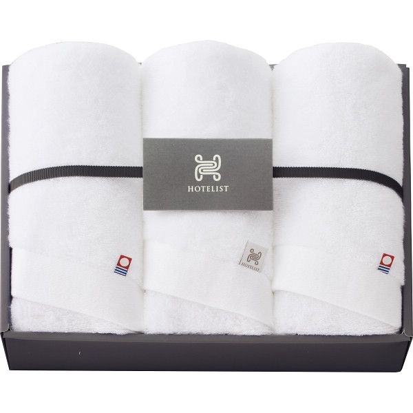 HOTELIST フェイスタオル3枚セット ホワイト