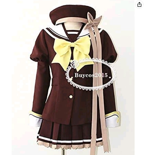 コスプレコスチュームシャッフル！ バーベナ女子校生制服防寒着注文サイズあり（靴ウィッグ追加可能）