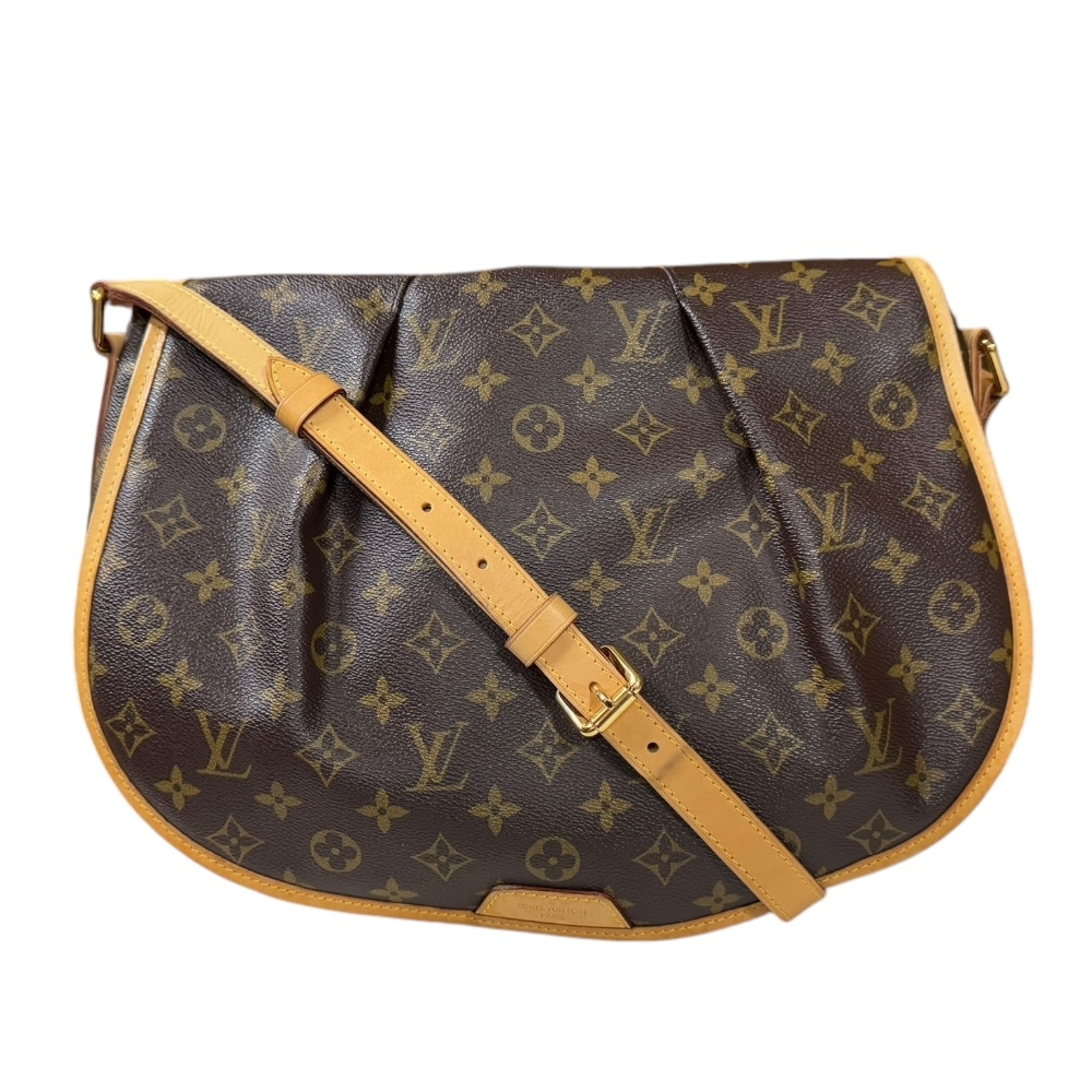 ルイヴィトン メニルモンタンMM モノグラム ショルダーバッグ モノグラムキャンバス M40473 ブラウン LOUIS VUITTON 中古