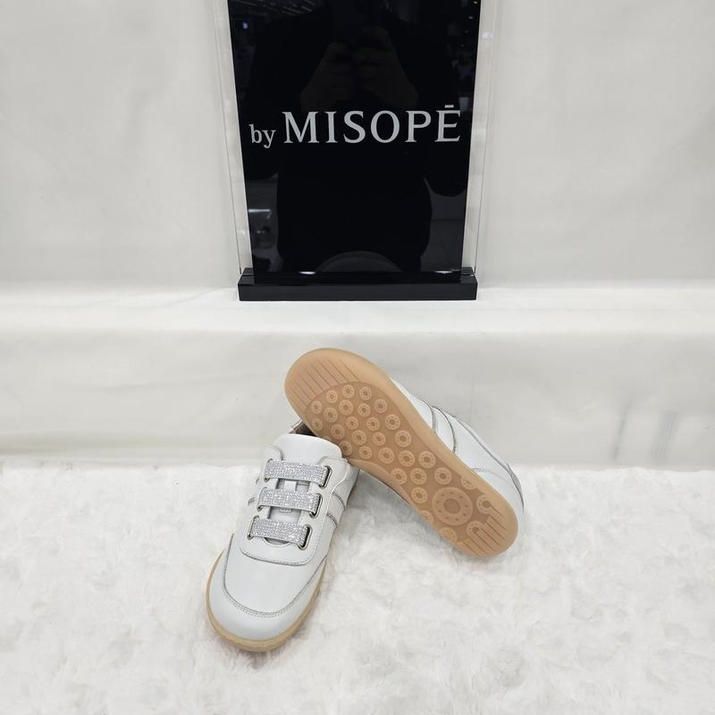 By 女性ホットフィックス ストラップ スニーカー 112HT410DT005 WHITE 4 JJ