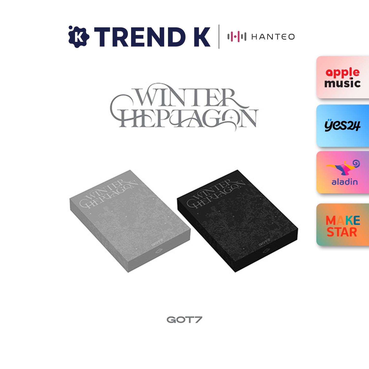 [当店特典/Online特典] GOT7 - Mini Album [WINTER HEPTAGON] 2種セット 韓国盤