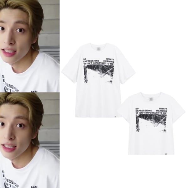 【 ENHYPEN JAKE着用】 SO WHAT TEE WHITE 半袖Tシャツ