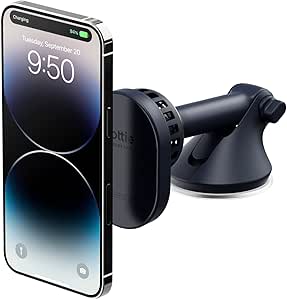 対応ダッシュ&フロントガラスカーマウント ワイヤレス充電&CryoFlow冷却機能付き iPhone 12/13/14/15/16シリーズを含むMagSafe電話に対応 (車載充電器付属)