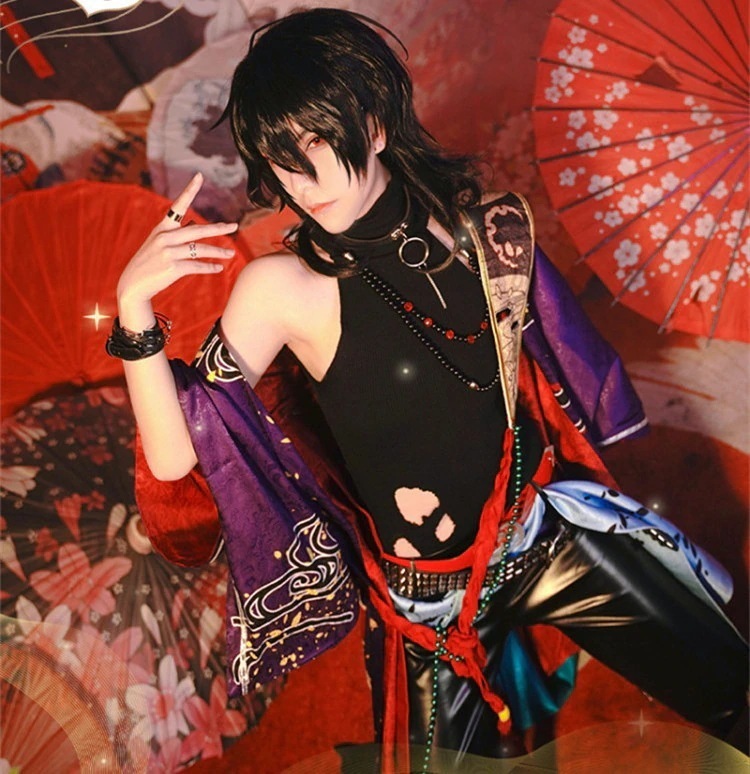 あんさんぶるスターズ 継承の御前試合 朔間零 乙狩アドニス 羽風薰 大神晃牙 鬼龍紅郎 神崎颯馬 三毛縞斑 蓮巳敬人 コスプレ衣装 コスチューム ハロウィン 変装 仮装 10,985円