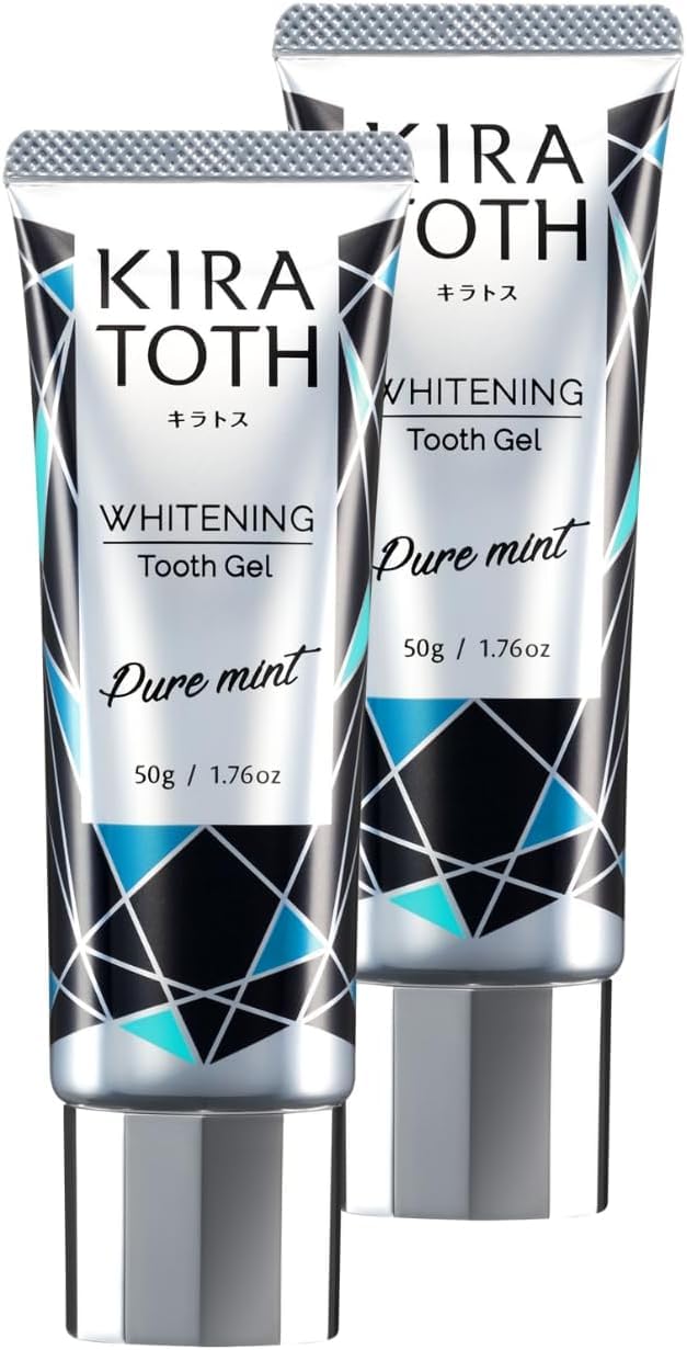 キラトス（KIRATOTH ）酵素炭配合 ホワイトニング歯磨き粉 口臭ケア W美白コート 日本製 (2本)