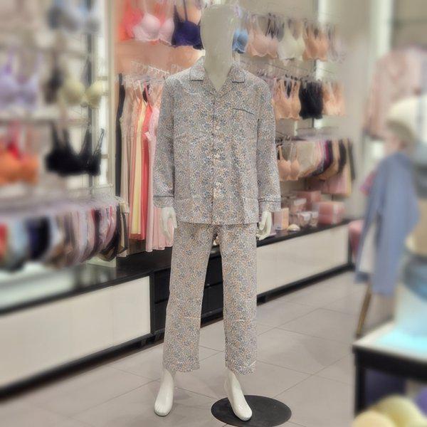 綿ボダイジュ花柄メンズパジャマMP8867A