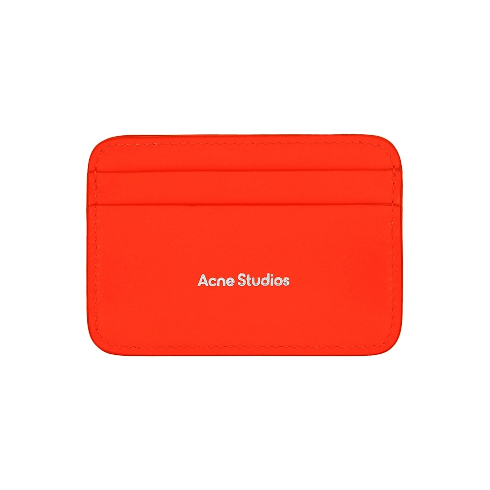 アクネスタジオ ロゴ カードケース CG0262 NEON RED (BQ7)