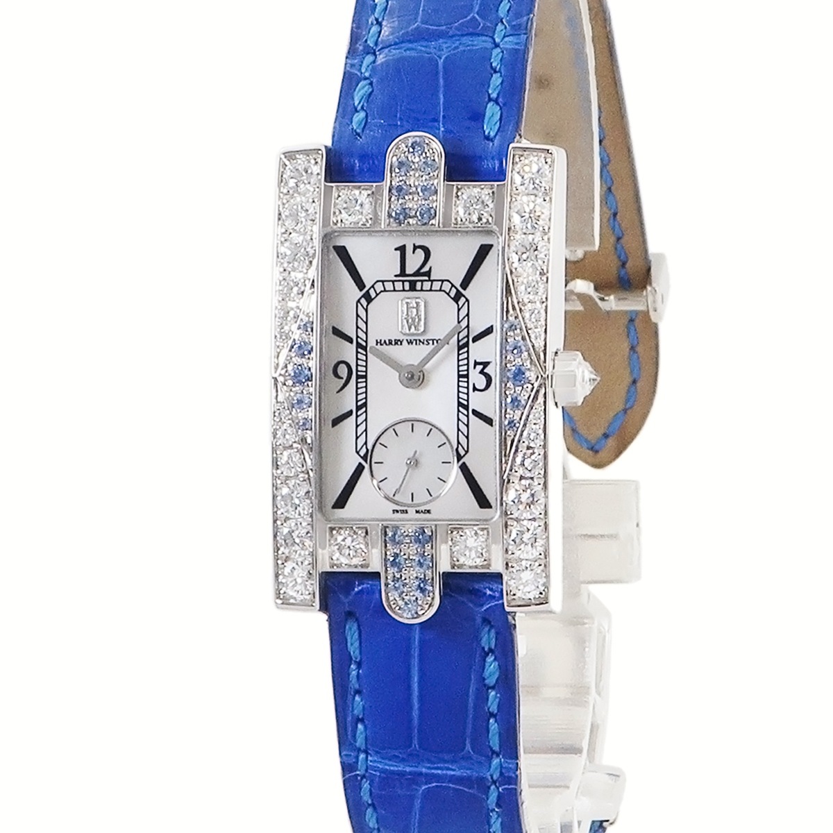 レディー アヴェニュー クラシック 310LQW クオーツ レディース K18WG無垢 純正ダイヤ&サファイア 3年保証 543,840円