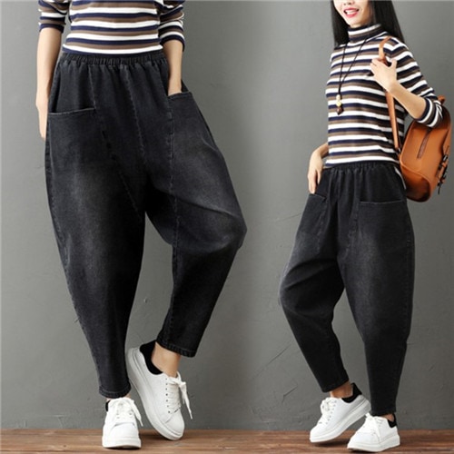 ウエストゴム レディース ワイドパンツ ワイド Rsa11177305 秋 伸縮 デニムパンツ ストレッチパンツ デニム ジョガーパンツ 産後 黒 大きいサイズ パンツ ウエストリブ 美脚