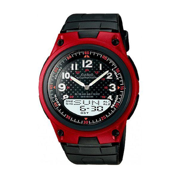 AW-80-4B データバンク 男性 アナデジ ウレタン 腕時計