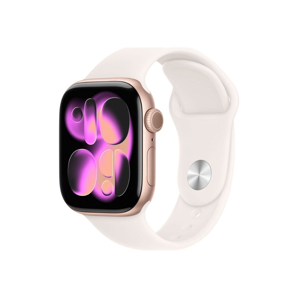 【新品】Apple アップル Watch Series 11 GPSモデル 42mm MEU44J/A ローズゴールド・ライトブラッシュスポーツバンド M/L