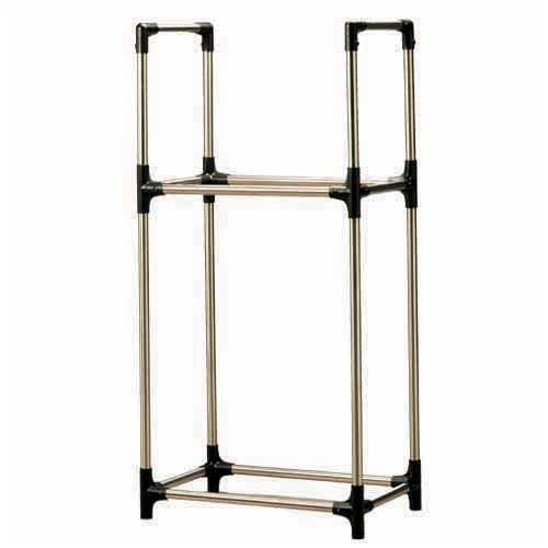 アイリスオーヤマ ステンレスタイヤラック カバー付 ブラック KSL-710C