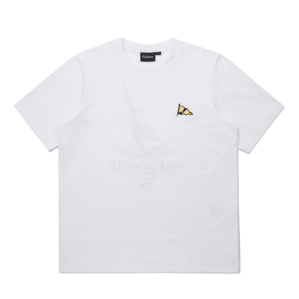 マルボンゴルフヨットクラブユニラウンド T シャツホワイト