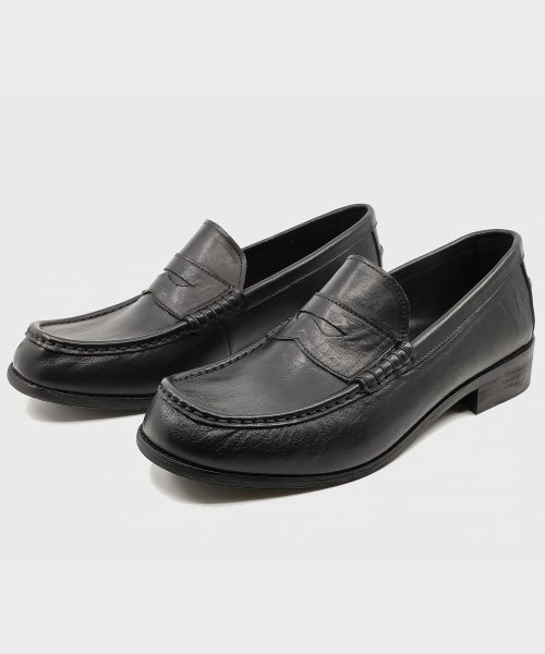 Mud Horsehide Loafers Black