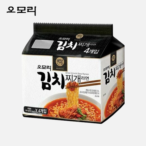 Y)Y）オモリキムチチゲラーメン(袋) 5個入り 4バンドル