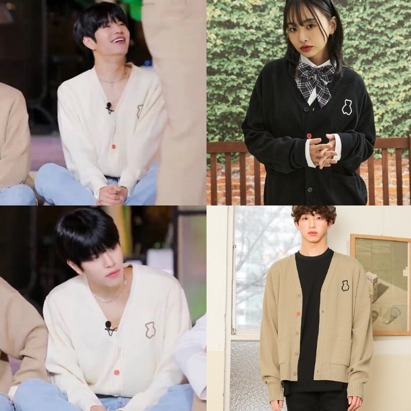 Stray Kids スンミン[AQO studiospace] AQO BEAR CARDIGAN