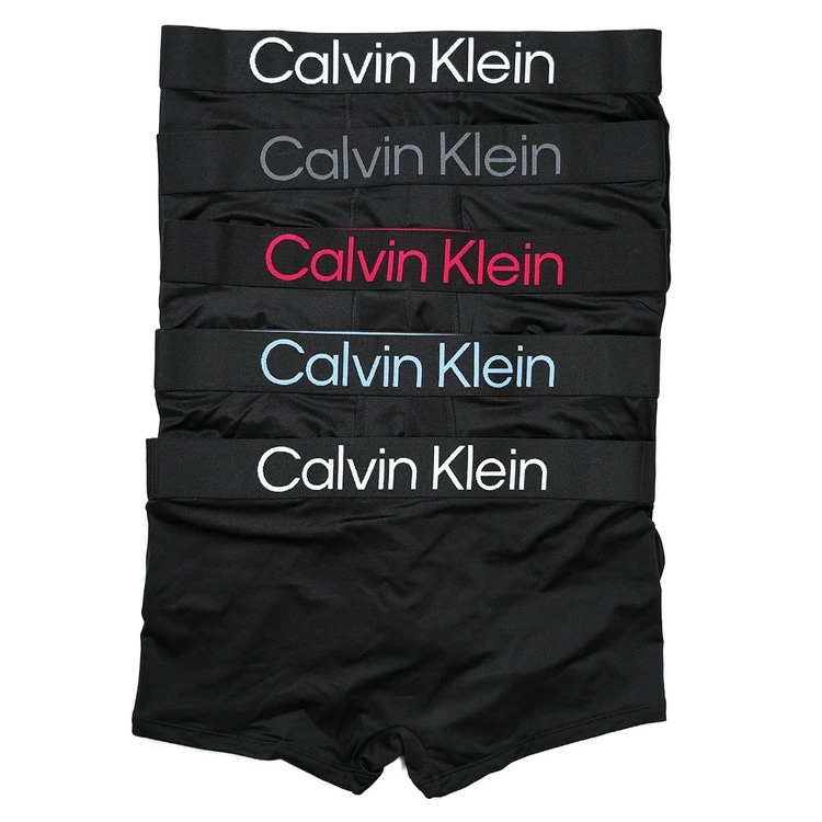 カルバンクライン：BOLD LOGO ローライズボクサーパンツ 5PK (W：ホワイト／タービュランス／ペチュニアピンク／ブルー)【NP2716O-003】