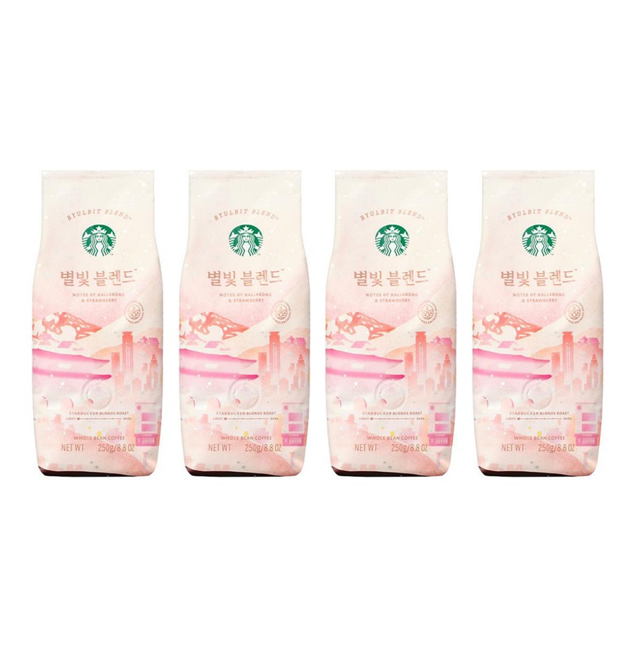 별빛 ピョルビッ ブレンド コーヒー豆 ホルビン 250g x 4袋 計1000g 韓国スターバ グッズ