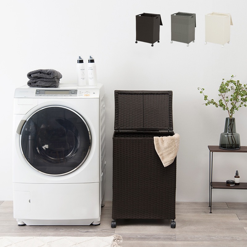 キャスター付 収納ボックス 放り込み ランドリー 子供部屋 RUD 45x32x66cm