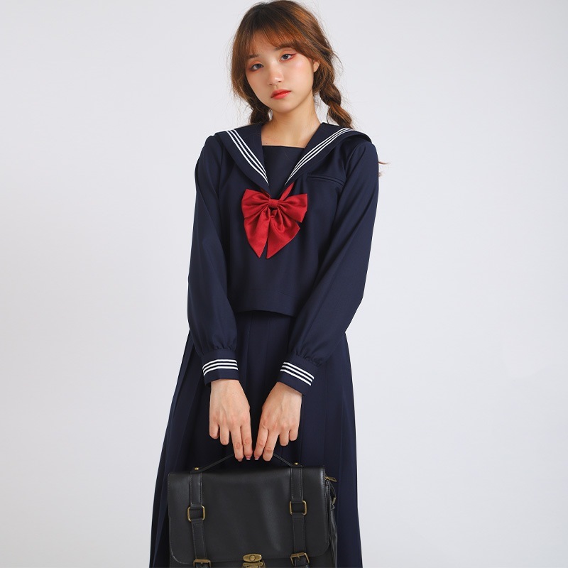 【1つ買うと10つ無料】基本的なjkユニフォームセットチェアン3バック長袖ミドルスーツカレッジスタイル語クラスユニフォーム