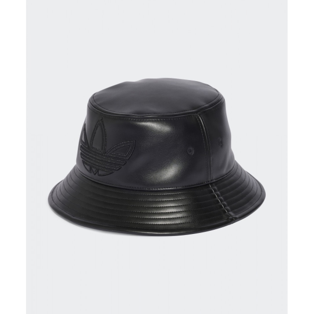 アディダストレフォイルレザーバケットハット-ブラック/IY4055