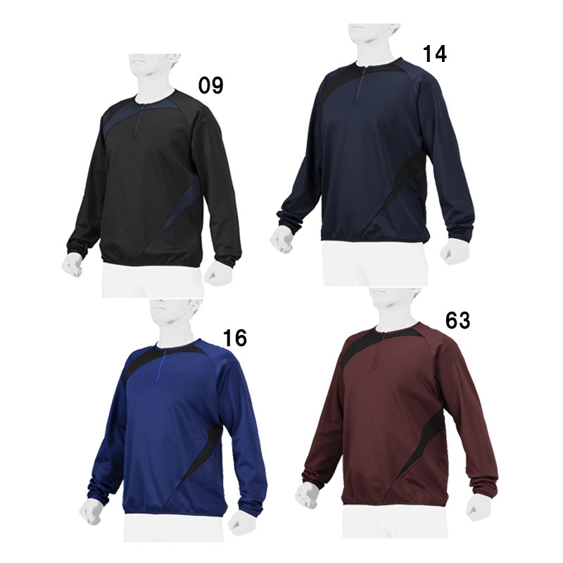 KMニットジャケット（ハーフZIP) ユニセックス 野球 ウェア ジャージシャツ 24AW (12JEBK28)