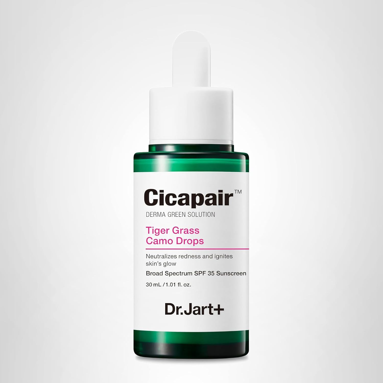 Dr.Jart+ Cicapair Tiger Grass CamoがCentella Asiaticaで着色された血清SPF35をドロップ スキンティント 韓国スキンケアメイクハイブリッド